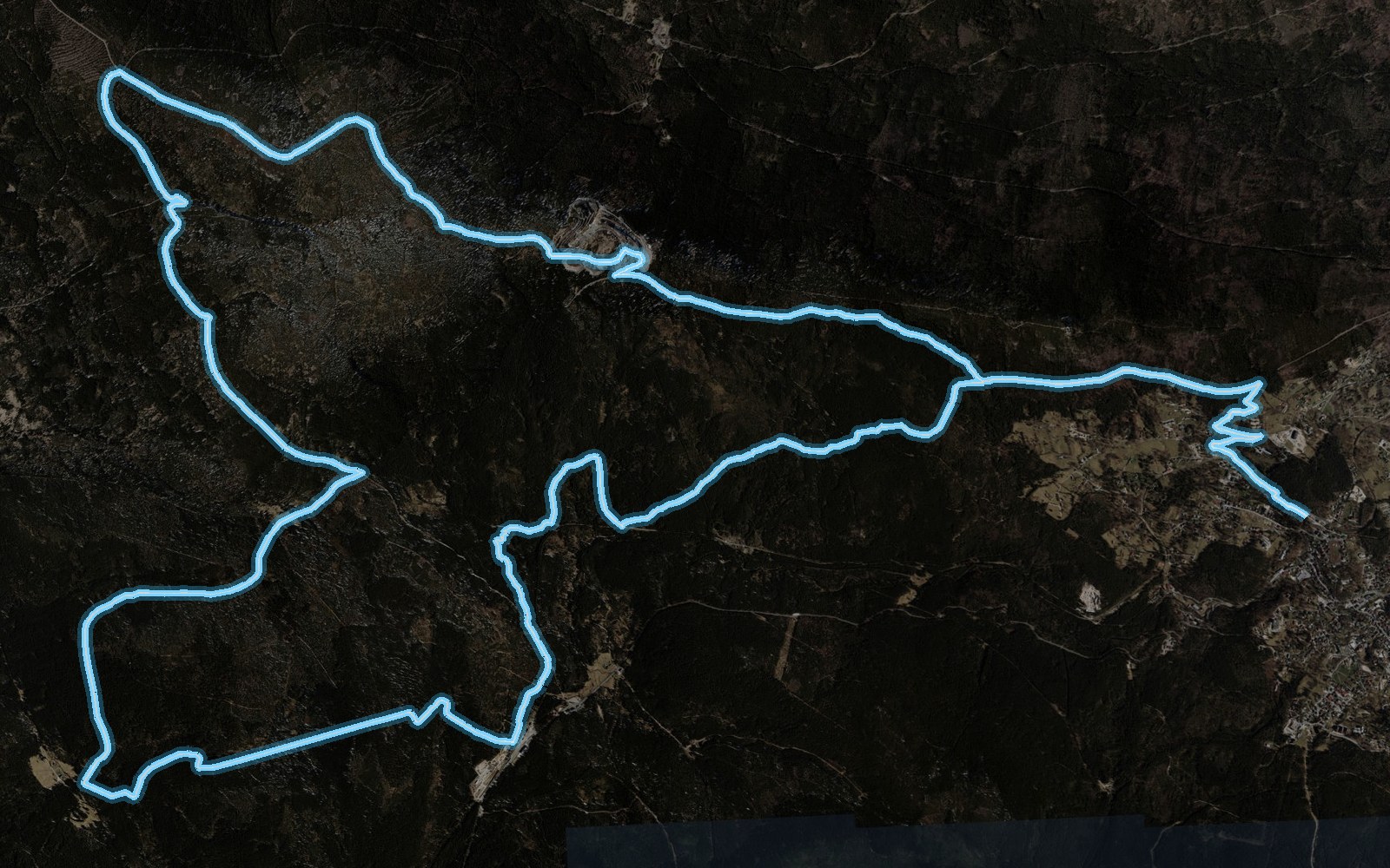 Mapa trasy ADVENTURE 36 km — Garmin Gravel Race Szklarska Poręba